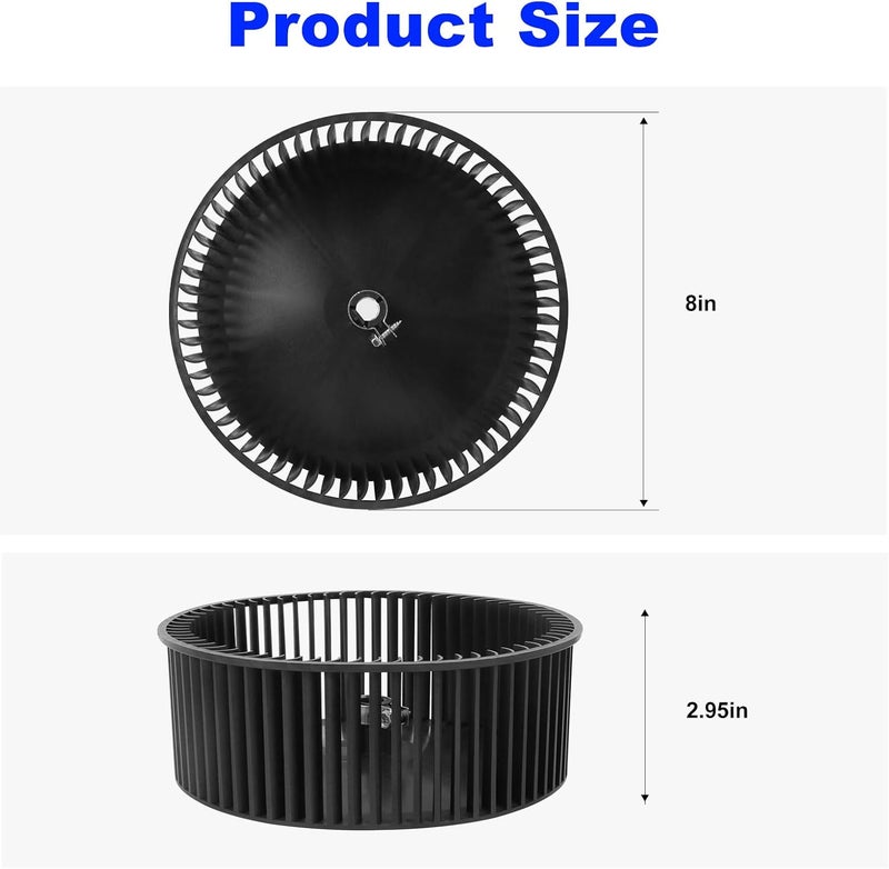 BZTT 3313107.033 RV Ac Blower Wheel Replacement Atwood Duo-Therm Air Conditioner Blower Wheel 3313107033 3104887.009 385002300 RV Blower Wheel NBK 20370-1 - Image 3